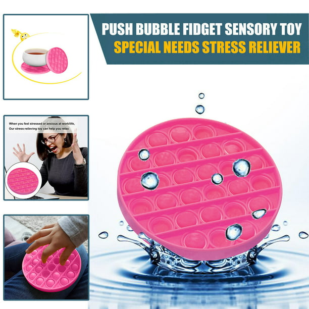 Silicone Bubble Stress Reliever Sensory Toy for OCD/Anxiety/Autism/Special Needs an Easy-to-take-Along Game Kids Gift JJLIKER Pop It Fidget Toy